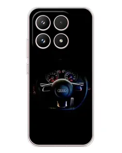 Чехол для Xiaomi 17 с картинкой «Салон Audi — руль»