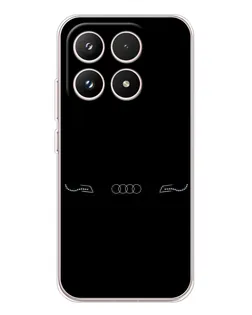 Чехол для Xiaomi 17 с картинкой «Audi — световой подпись»