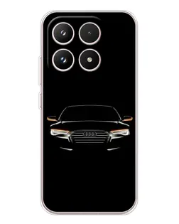 Чехол для Xiaomi 17 с картинкой «Audi — ночной контур»