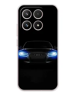 Чехол для Xiaomi 17 с картинкой «Audi в неоне»