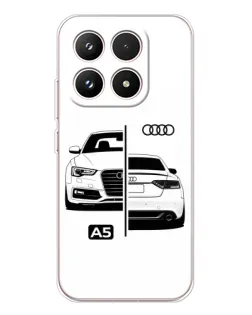 Чехол для Xiaomi 17 с картинкой «Audi — контрастный дизайн»
