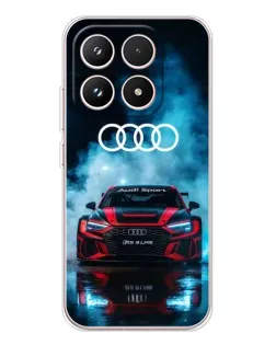 Чехол для Xiaomi 17 с картинкой «Audi Sport — неон»