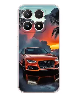 Чехол для Xiaomi 17 с картинкой «Audi — закат»
