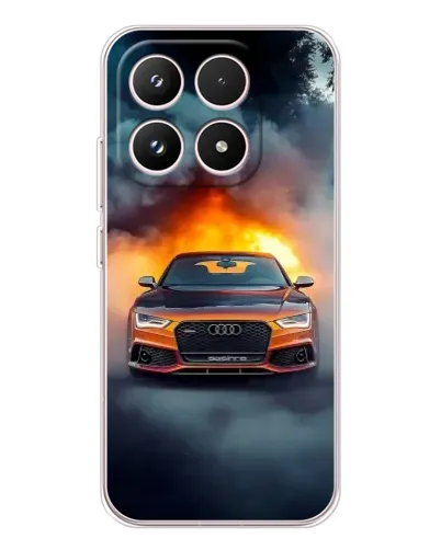 Чехол для Xiaomi 17 с картинкой «Audi в огненном дыму» Чехол для Xiaomi 17 с картинкой «Audi в огненном дыму»