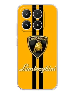 Чехол для Xiaomi 17 с картинкой «Lamborghini Stripe желтый»
