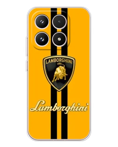 Чехол для Xiaomi 17 с картинкой «Lamborghini Stripe желтый»
