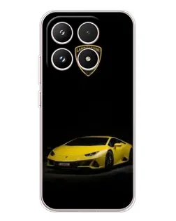 Чехол для Xiaomi 17 с картинкой «Lamborghini желтый акцент»