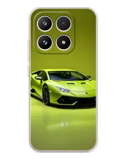 Чехол для Xiaomi 17 с картинкой «Салатовый Lamborghini Huracan»