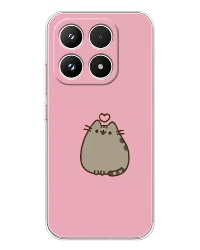 Чехол для Xiaomi 17 с картинкой «Pusheen сердце»