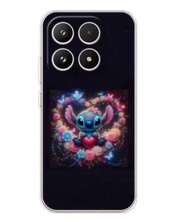 Чехол для Xiaomi 17 с картинкой «Stitch в цветах» Чехол для Xiaomi 17 с картинкой «Stitch в цветах»