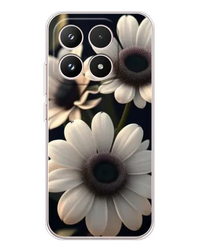 Чохол для Xiaomi 17 з картинкою «Білі маргаритки макро»