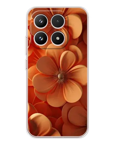 Чохол для Xiaomi 17 з картинкою «Помаранчева макро квітка»