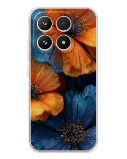 Чохол для Xiaomi 17 з картинкою «Яскрава синьо-помаранчева флора» Чохол для Xiaomi 17 з картинкою «Яскрава синьо-помаранчева флора»