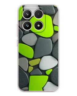 Чехол для Xiaomi 17 с картинкой «Яркая неоновая галька»