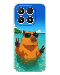 Чохол для Xiaomi 17 з картинкою «Морська капібара»