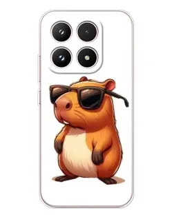 Чохол для Xiaomi 17 з картинкою «Капібара в окулярах»