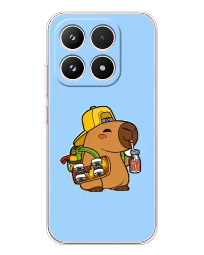 Чохол для Xiaomi 17 з картинкою «Капібара на скейті»