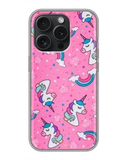 Чехол для Xiaomi 17T Pro с картинкой «Unicorn паттерн розовый»
