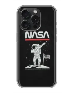 Чехол для Xiaomi 17T с картинкой «NASA — шагаем по Луне»