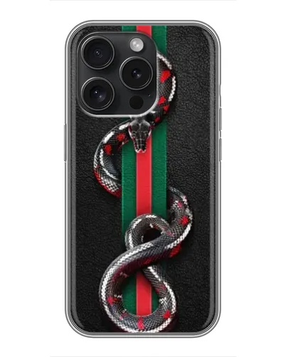 Чехол для Xiaomi 17T с картинкой «Gucci — змея на полосе» Чехол для Xiaomi 17T с картинкой «Gucci — змея на полосе»