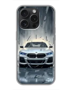 Чехол для Xiaomi 17T с картинкой «BMW в свете фар»