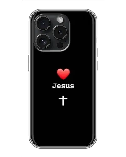 Чехол для Xiaomi 17T с картинкой «Сердце - Jesus»