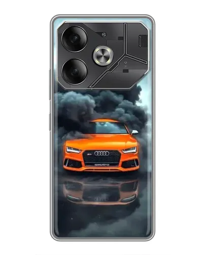 Чехол для Xiaomi 18 Pro Max с картинкой «Audi в облаках дыма»