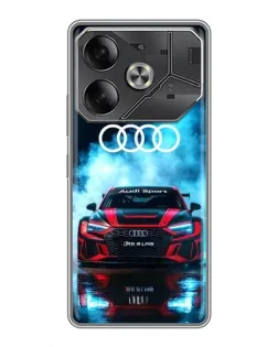 Чохол для Xiaomi 18 Pro Max з картинкою «Audi Sport — неон»