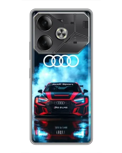 Чехол для Xiaomi 18 Pro Max с картинкой «Audi Sport — неон»