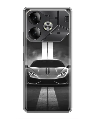 Чехол для Xiaomi 18 Pro Max с картинкой «Lamborghini симметрия дорог»