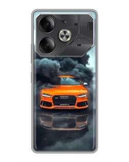 Чехол для Xiaomi 18 Pro с картинкой «Audi в облаках дыма»