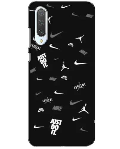 Чохол для Xiaomi CC9 з картинкою «Nike Black Pattern» Чохол для Xiaomi CC9 з картинкою «Nike Black Pattern»