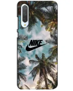 Чехол для Xiaomi CC9 с картинкой «Тропический принт Nike»