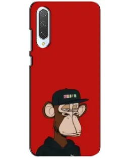 Чохол для Xiaomi CC9 з картинкою «Bored Ape — червоний фон»