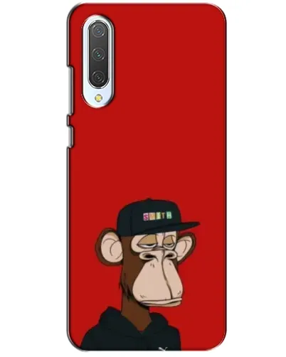 Чохол для Xiaomi CC9 з картинкою «Bored Ape — червоний фон»