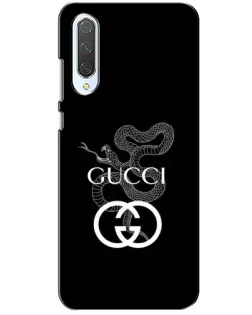 Чохол для Xiaomi CC9 з картинкою «Gucci — срібна змія»