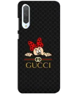 Чохол для Xiaomi CC9 з картинкою «Мінні Маус Gucci — чорний»