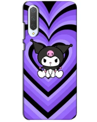 Чохол для Xiaomi CC9 з картинкою «Kuromi та фіолетові серця»