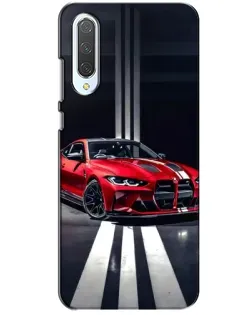 Чохол для Xiaomi CC9 з картинкою «Червона BMW на дорозі»