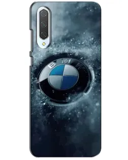 Чехол для Xiaomi CC9 с картинкой «Логотип BMW — лед»