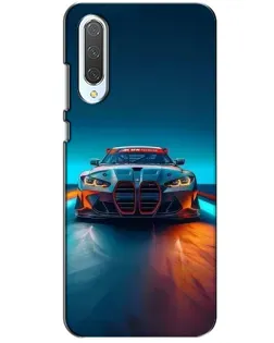 Чехол для Xiaomi CC9 с картинкой «BMW — огни неона»