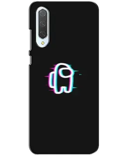 Чехол для Xiaomi CC9 с картинкой «Among Us неон»