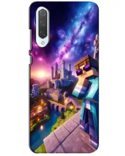 Чехол для Xiaomi CC9 с картинкой «Стив и космос» Чехол для Xiaomi CC9 с картинкой «Стив и космос»