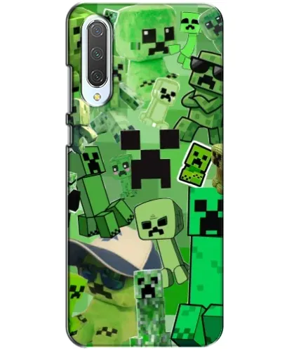 Чехол для Xiaomi CC9 с картинкой «Криперы Minecraft»