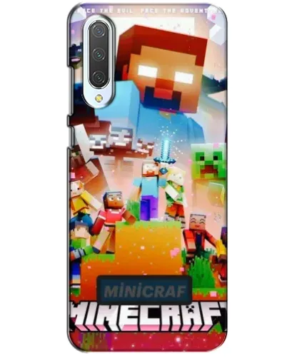 Чехол для Xiaomi CC9 с картинкой «Minecraft герои игры»