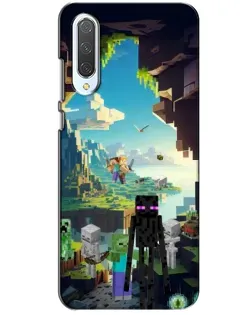 Чехол для Xiaomi CC9 с картинкой «Эндермен в лесу»