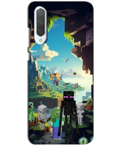 Чехол для Xiaomi CC9 с картинкой «Эндермен в лесу»