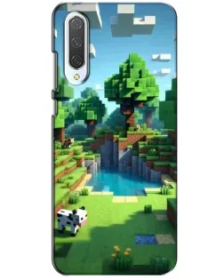 Чехол для Xiaomi CC9 с картинкой «Minecraft летний день»