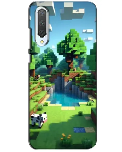 Чехол для Xiaomi CC9 с картинкой «Minecraft летний день»