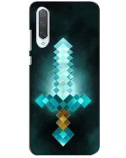 Чехол для Xiaomi CC9 с картинкой «Алмазный меч неон»